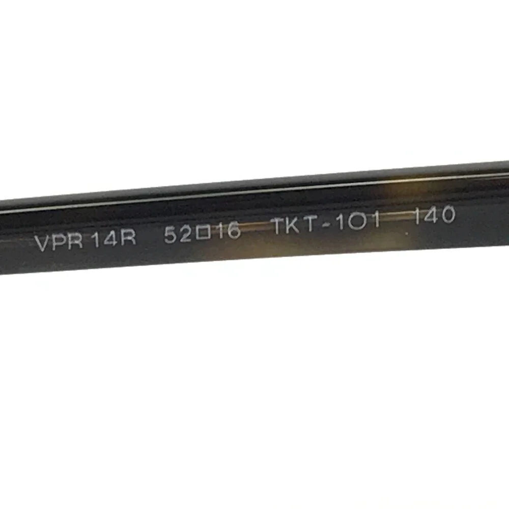 Prada Eyeglasses Frames VPR 14R TKT-1O1 Brown Gray Round Cat Eye 52-16-140